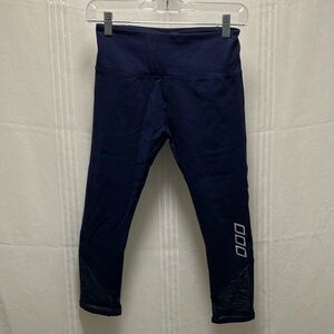 LORNA JANE 3/4 Navy Leggings XS
